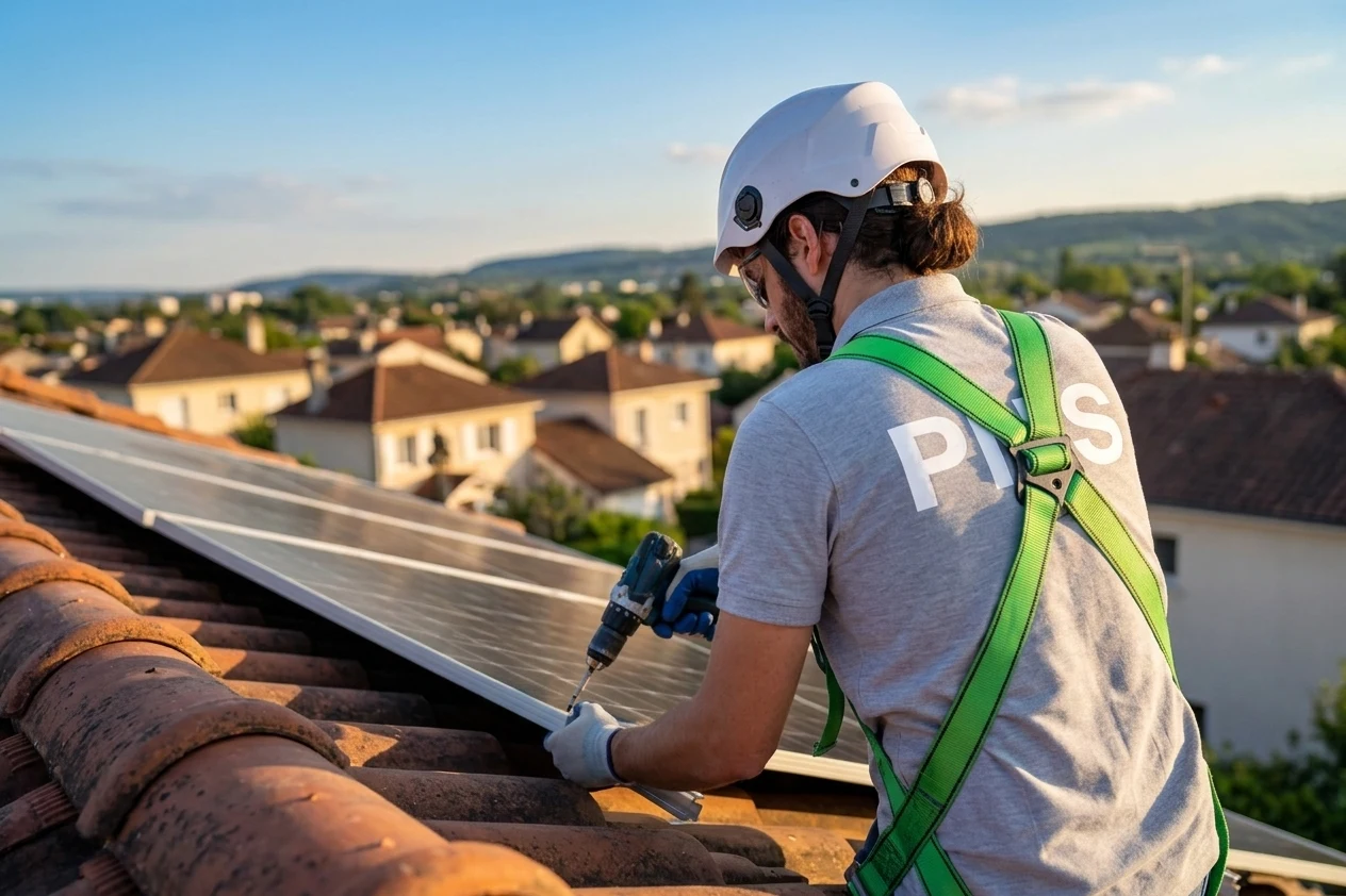 Panneaux solaires en toiture dans l'Ille-et-Vilaine